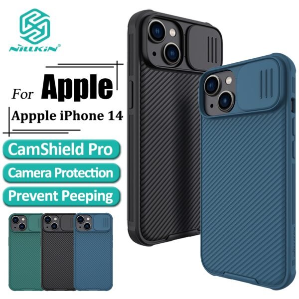 Nillkin CamShield Pro Case For iPhone 14 Camera Slider Protection luxury TPU + PC Shockproof Back Phone Cover