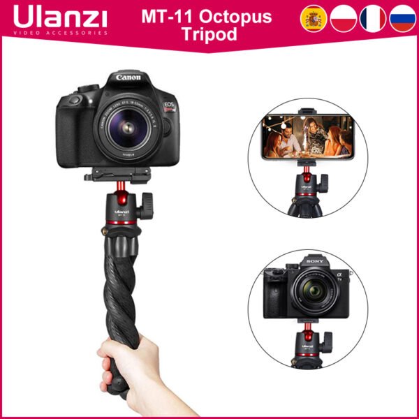 Ulanzi MT-11 Flexible Octopus Travel Vlog Tripod for Smartphone DSLR
